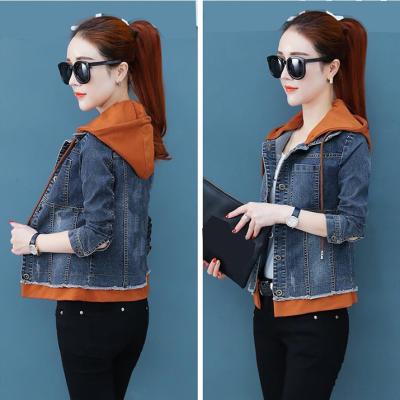 ÁO KHOÁC JEAN NỮ PHỐI NÓN CAM - NK331